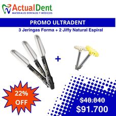 Ultradent Pack Q1 3 RESINAS FORMA mas 2 GOMAS ESPIRAL JIFFY NATURAL ULTRADENT