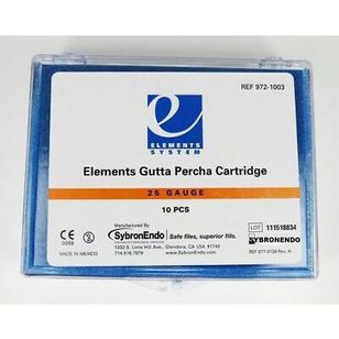 Cartucho Calibre Percha Kerr Endo Gutta 23/25GA Elementos Obturación 10