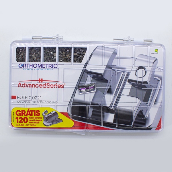 Orthometer Kit Ortodoncia ORTHOMETRIC 1 Kit de 100 Casos Brackets ROTH mas 120 Tubos ...