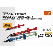 Ultradent PACK OFERTA: 2 Jeringas de Blanqueamiento BOOST 40% mas 1 Barrera Opaldam ULTRADENT