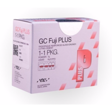 GC Materiales Dentales GC Fuji PLUS (Cem-Defi/I-Vidrio con Resina Auto) 7gr-3.4ml