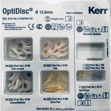 Kerr Materiales Dentales HW4188 KERR MiniKit 120 Disco Pulido OptiDisc™ 12,6mm c/mandril y Escobilla Pulido