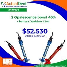 Ultradent Pack 2026 - 2 Opalescence Boost 40% mas barrera gingival 1.2 ml.