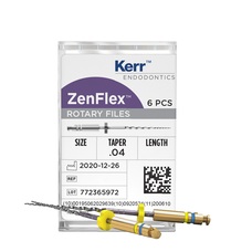 Kerr Materiales Dentales Lima Mecanizada Zenflex 0.6 Taper 25mm Surtida – Kerr
