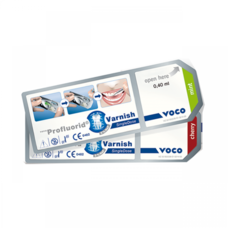 VOCO Materiales Dentales Profluorid Varnish (Barniz de Fluor) 25 Dosis de 0,4ml-25 Easy Brush